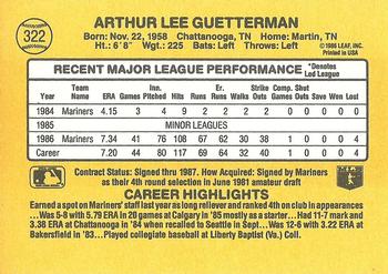 Lee Guetterman  baseball card collectible - Main Image 2