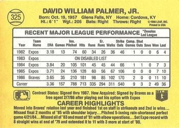 David Palmer  baseball card collectible - Main Image 2