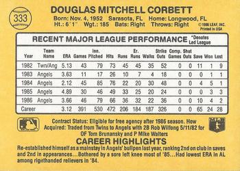 Doug Corbett  baseball card collectible - Main Image 2