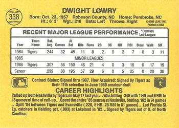 Dwight Lowry  baseball card collectible - Main Image 2