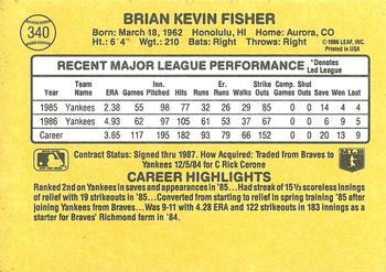Brian Fisher  baseball card collectible - Main Image 2