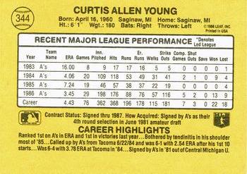 Curt Young  baseball card collectible - Main Image 2
