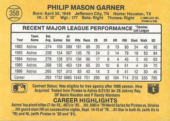 Phil Garner  baseball card collectible - Main Image 2