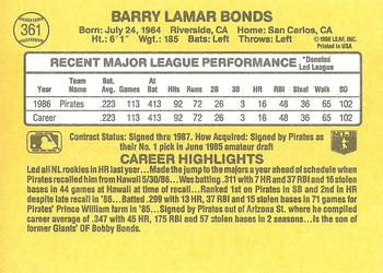 Barry Bonds  baseball card collectible - Main Image 2