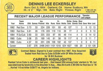 Dennis Eckersley  baseball card collectible - Main Image 2
