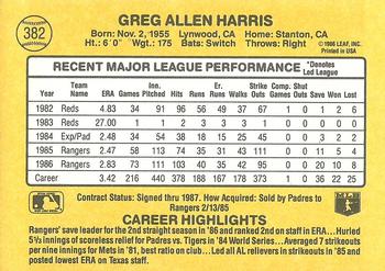 Greg Harris  baseball card collectible - Main Image 2