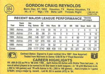 Craig Reynolds  baseball card collectible - Main Image 2