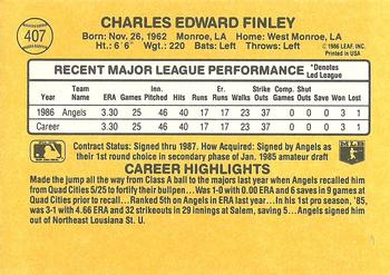 Chuck Finley  baseball card collectible - Main Image 2