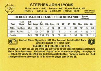 Steve Lyons  baseball card collectible - Main Image 2