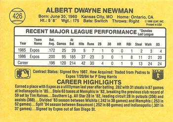 Al Newman  baseball card collectible - Main Image 2