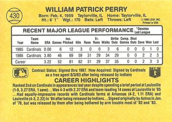 Pat Perry  baseball card collectible - Main Image 2