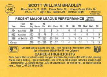 Scott Bradley  baseball card collectible - Main Image 2