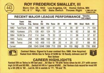 Roy Smalley  baseball card collectible - Main Image 2
