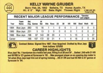 Kelly Gruber  baseball card collectible - Main Image 2