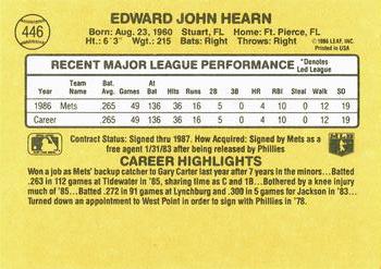 Ed Hearn  baseball card collectible - Main Image 2