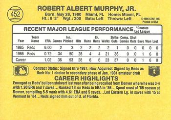 Rob Murphy  baseball card collectible - Main Image 2