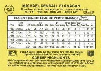 Mike Flanagan  baseball card collectible - Main Image 2
