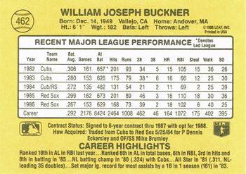 Bill Buckner  baseball card collectible - Main Image 2