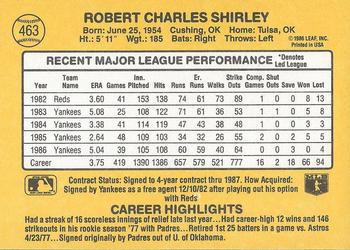 Bob Shirley  baseball card collectible - Main Image 2