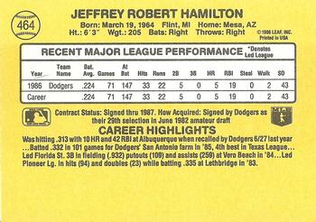 Jeff Hamilton  baseball card collectible - Main Image 2