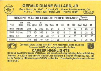 Jerry Willard  baseball card collectible - Main Image 2