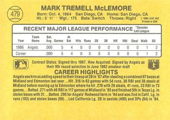 Mark McLemore  baseball card collectible - Main Image 2