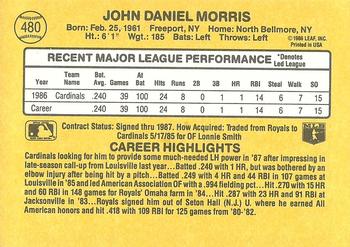 John Morris  baseball card collectible - Main Image 2