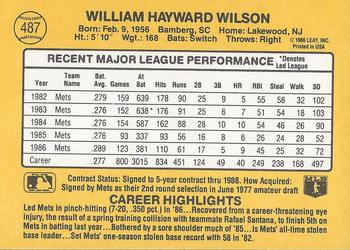 Mookie Wilson  baseball card collectible - Main Image 2