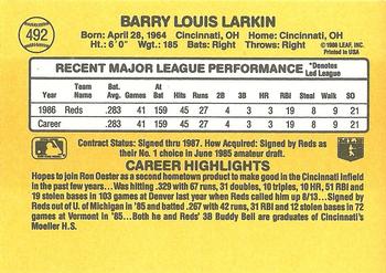 Barry Larkin  baseball card collectible - Main Image 2