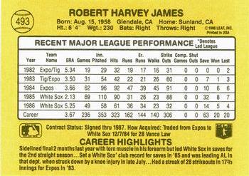 Bob James  baseball card collectible - Main Image 2