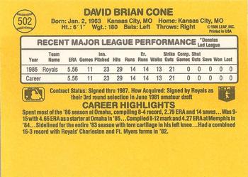 David Cone  baseball card collectible - Main Image 2