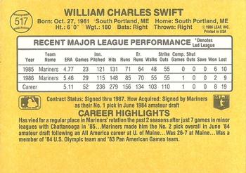 Bill Swift  baseball card collectible - Main Image 2