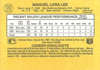 Manny Lee  baseball card collectible - Main Image 2