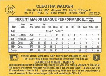 Chico Walker  baseball card collectible - Main Image 2