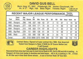 Buddy Bell  baseball card collectible - Main Image 2