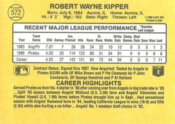 Bob Kipper  baseball card collectible - Main Image 2