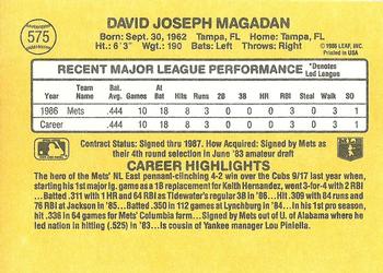 Dave Magadan  baseball card collectible - Main Image 2