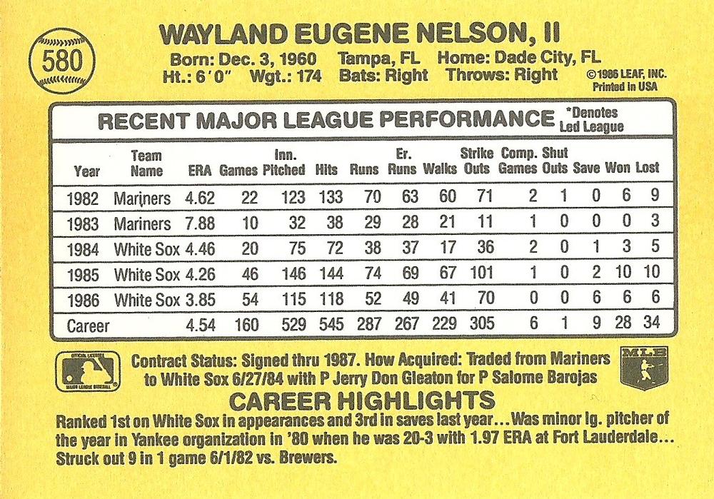 Gene Nelson  baseball card collectible - Main Image 2