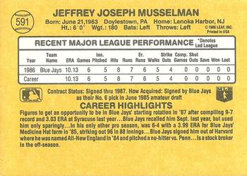 Jeff Musselman  baseball card collectible - Main Image 2