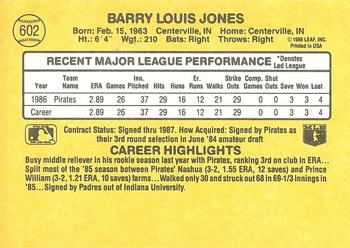 Barry Jones  baseball card collectible - Main Image 2