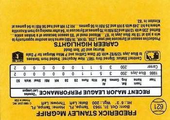 Fred McGriff  baseball card collectible - Main Image 2