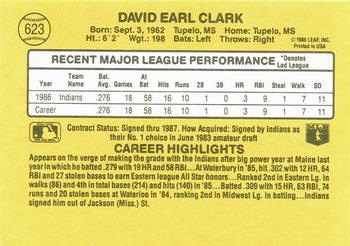 Dave Clark  baseball card collectible - Main Image 2
