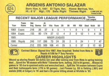 Angel Salazar  baseball card collectible - Main Image 2