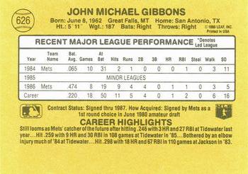John Gibbons  baseball card collectible - Main Image 2
