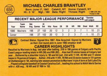 Mickey Brantley  baseball card collectible - Main Image 2