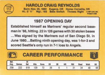 Harold Reynolds  baseball card collectible - Main Image 2
