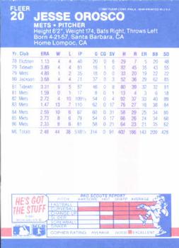 Jesse Orosco  baseball card collectible - Main Image 2