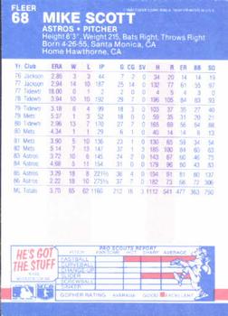 Mike Scott  baseball card collectible - Main Image 2