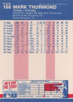 Mark Thurmond  baseball card collectible - Main Image 2