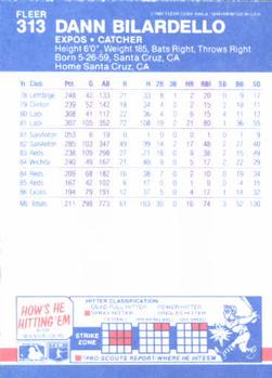 Dann Bilardello  baseball card collectible - Main Image 2